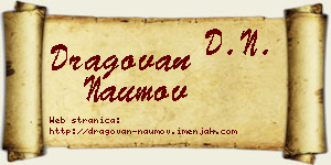 Dragovan Naumov vizit kartica